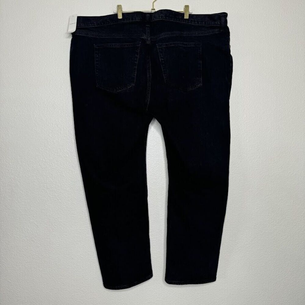 Abercrombie & Fitch Jeans 37/24s SHORT 90s Relaxed Wide Leg Black Ankle Slit - Picture 13 of 13